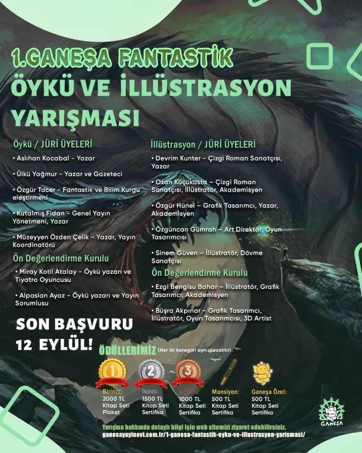 1. Ganeşa Fantastik Öykü ve İllüstrasyon Yarışması